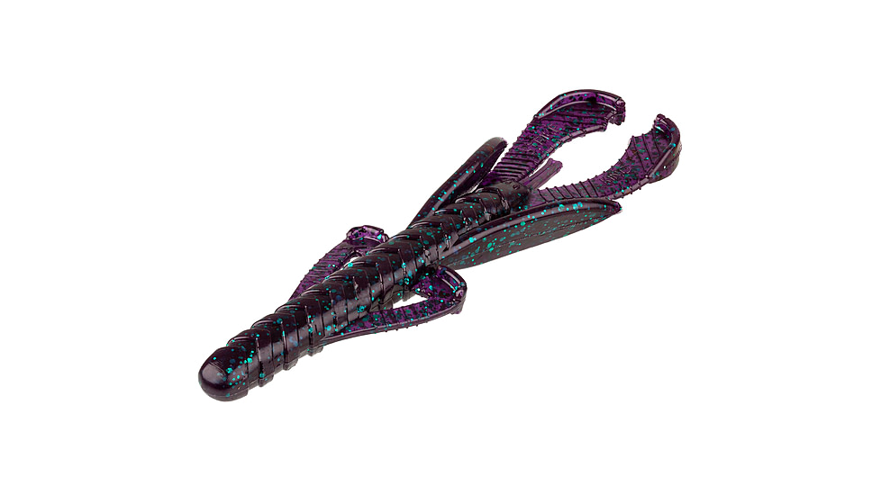 Strike King Rage Hawg Softbait, 7 pack, 4in, Junebug, 12-36873