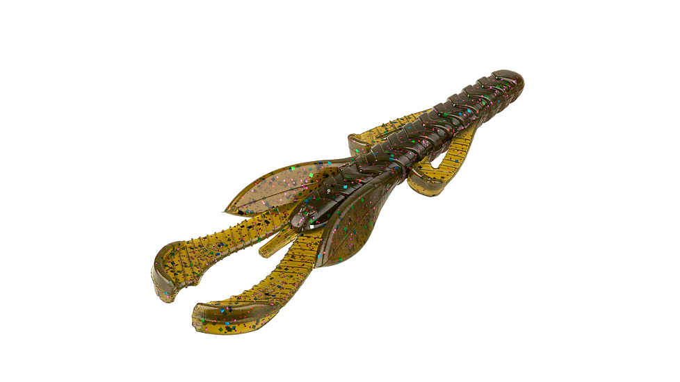 Strike King Rage Hawg Softbait, 7 pack, 4in, Mud Candy, 12-36872