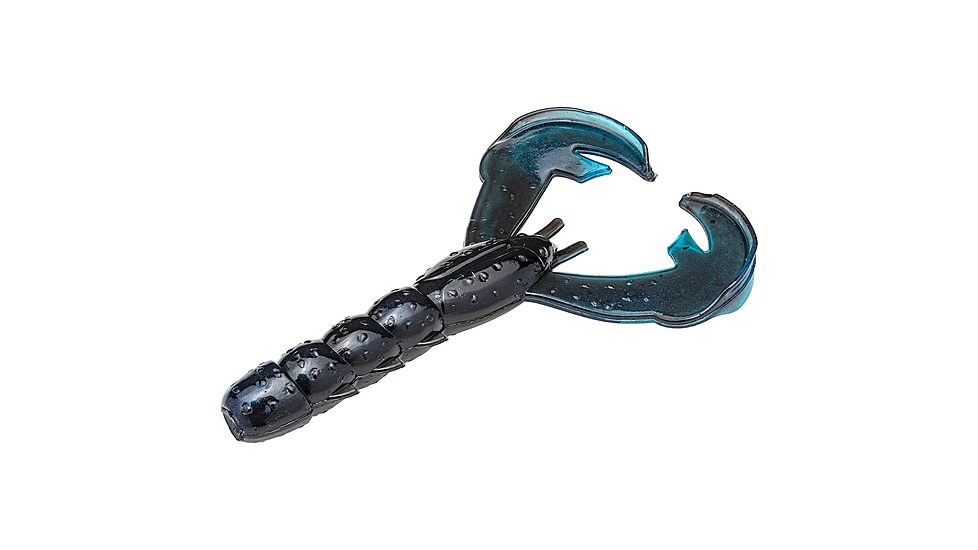 Strike King Rage Baby Craw Fishing Lure, Soft Plastic Craw, Blue Black Swirl, 3in, 9-Pack, RGBC-808, RGBC-808