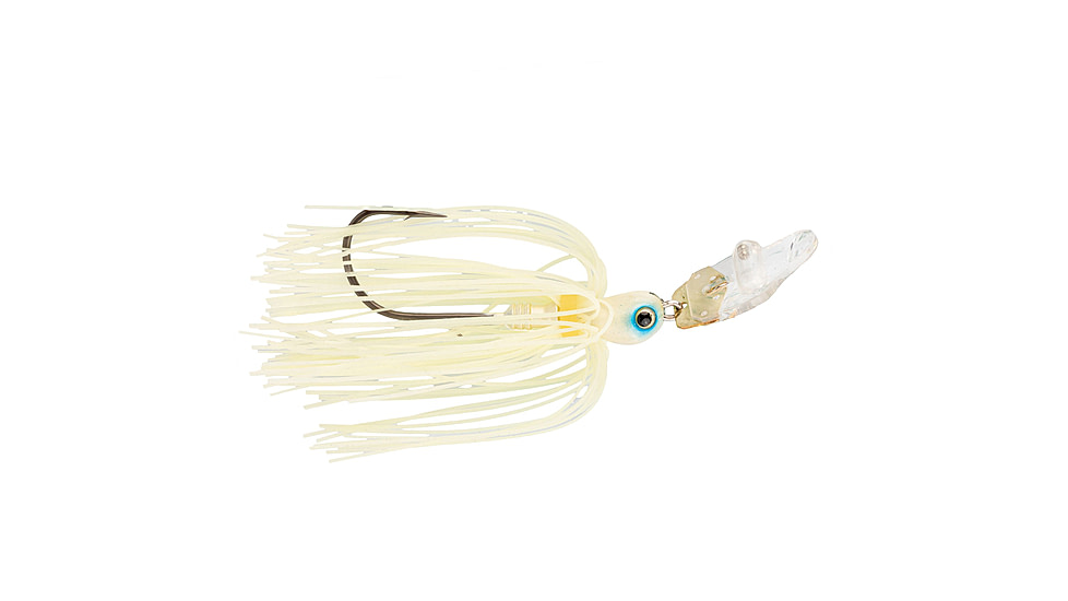 Strike King Rattling Thunder Cricket Bladed Jig, 1/2oz, 2.5in, Pro Bone, 12-36321