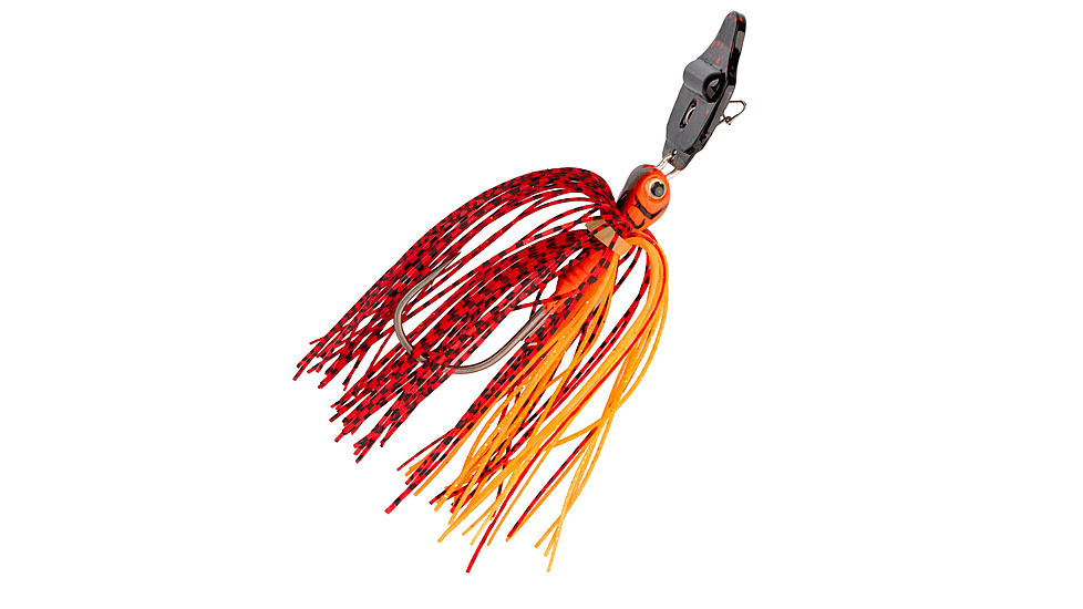 Strike King Rattling Thunder Cricket Bladed Jig, 3/8oz, 2.5in, Fire Craw 2.0, 12-36305