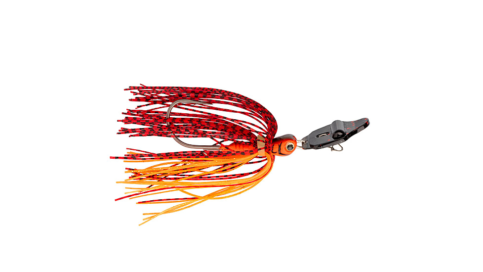 Strike King Rattling Thunder Cricket Bladed Jig, 3/8oz, 2.5in, Fire Craw 2.0, 12-36305