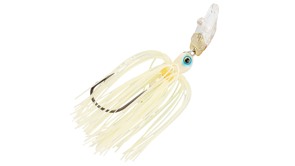 Strike King Rattling Thunder Cricket Bladed Jig, 3/8oz, 2.5in, Pro Bone, 12-36309