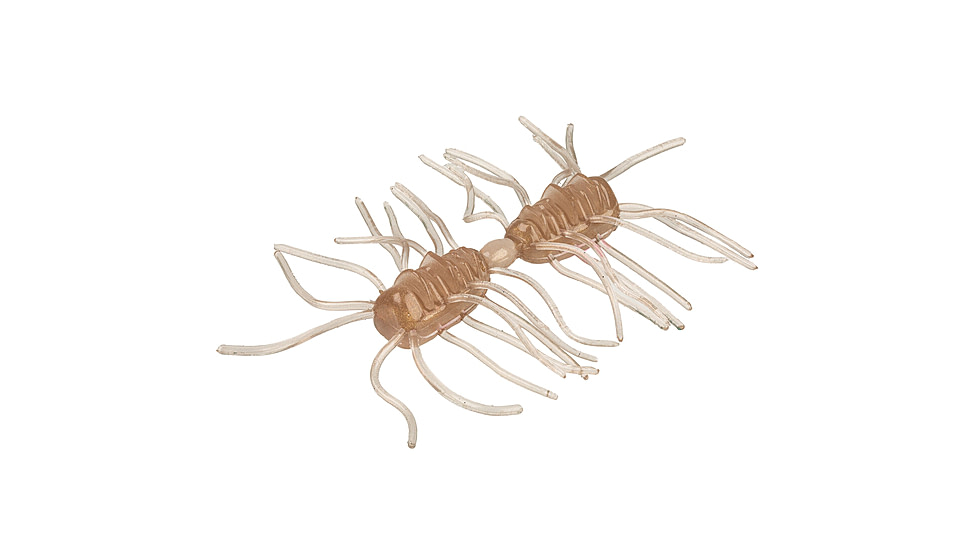 Strike King Sexy Bug Softbait, 6 pack, 2in, Clear Pumpkin, 12-36358
