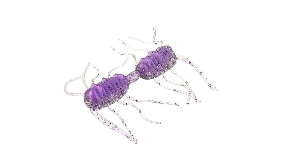 Strike King Sexy Bug Softbait, 6 pack, 3in, Purp Shad, 12-36372