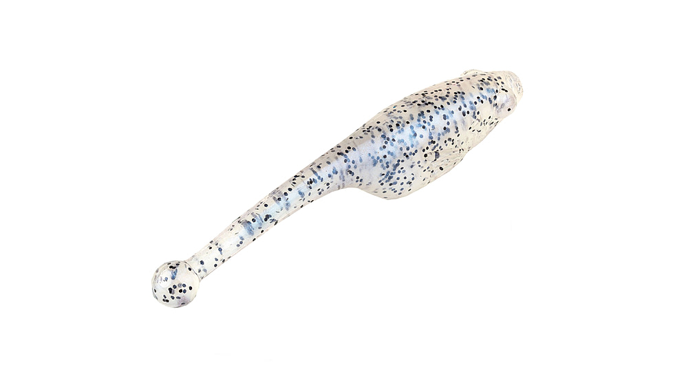 Strike King Shadpole XL Softbait, 10 pack, 2.5in, Glimmer Blue, 12-36414