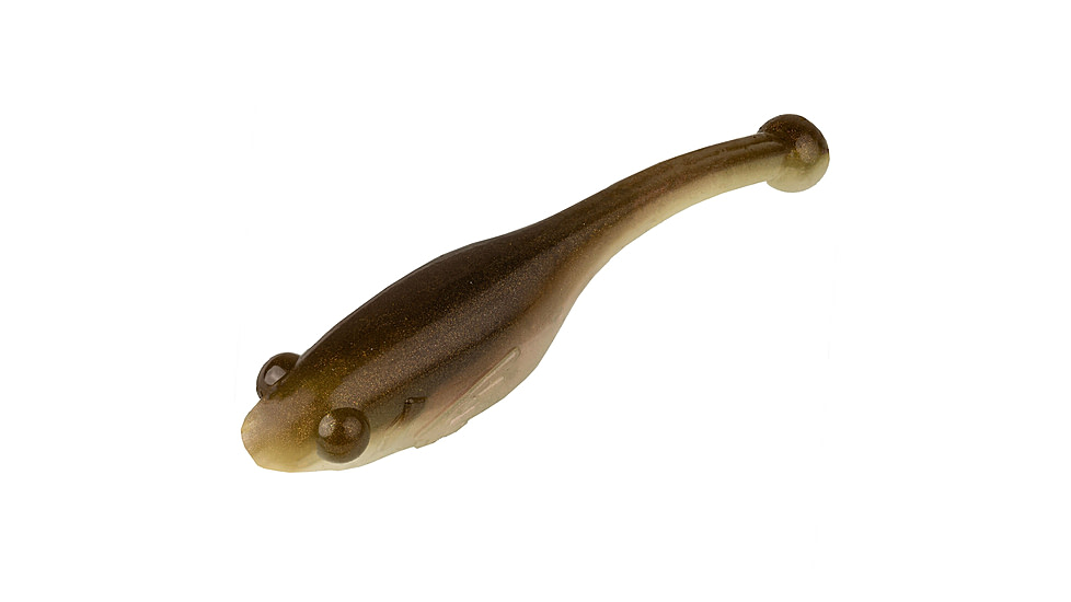 Strike King Shadpole XL Softbait, 10 pack, 2.5in, Soggy Shiner, 12-36417