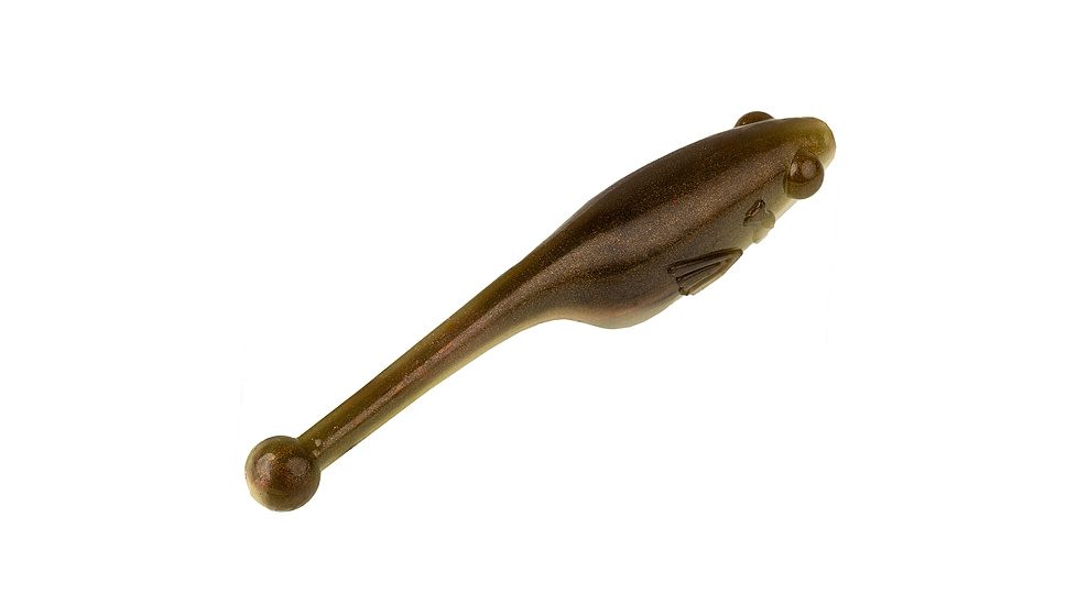 Strike King Shadpole XL Softbait, 10 pack, 2.5in, Soggy Shiner, 12-36417