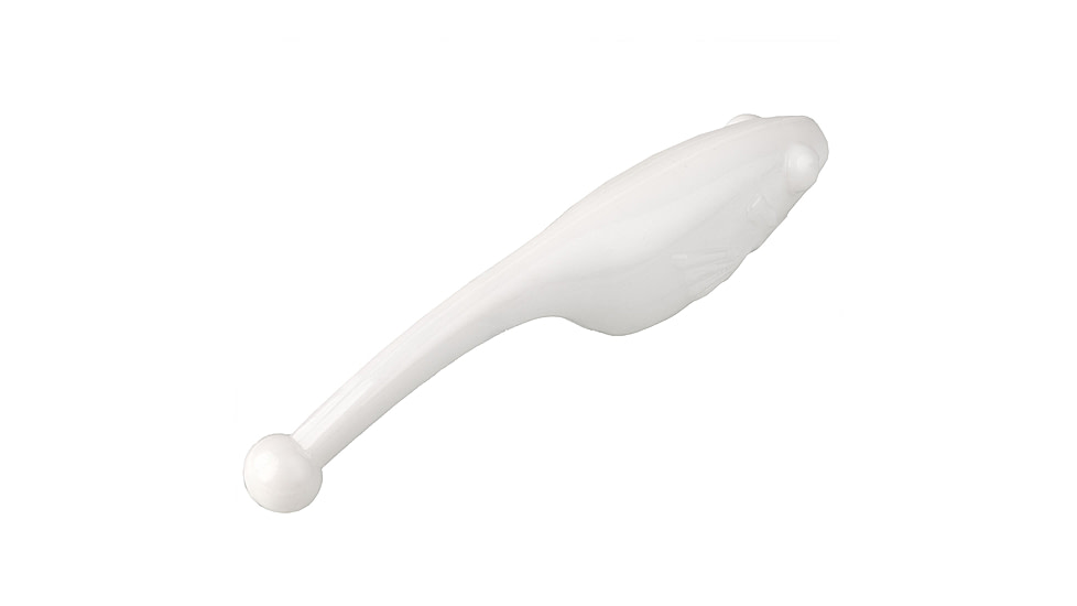 Strike King Shadpole XL Softbait, 10 pack, 2.5in, White, 12-36422