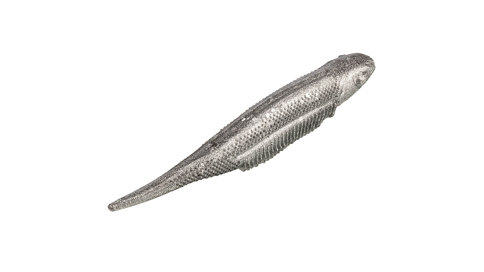 Strike King Spotlight Shim-E Minnow Softbait, 6 pack, 3in, Carolina Chrome, 12-36016