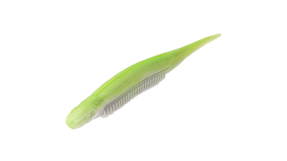 Strike King Spotlight Shim-E Minnow Softbait, 6 pack, 5in, Chartreuse Shad, 12-36036