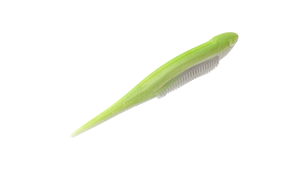 Strike King Spotlight Shim-E Minnow Softbait, 6 pack, 5in, Chartreuse Shad, 12-36036