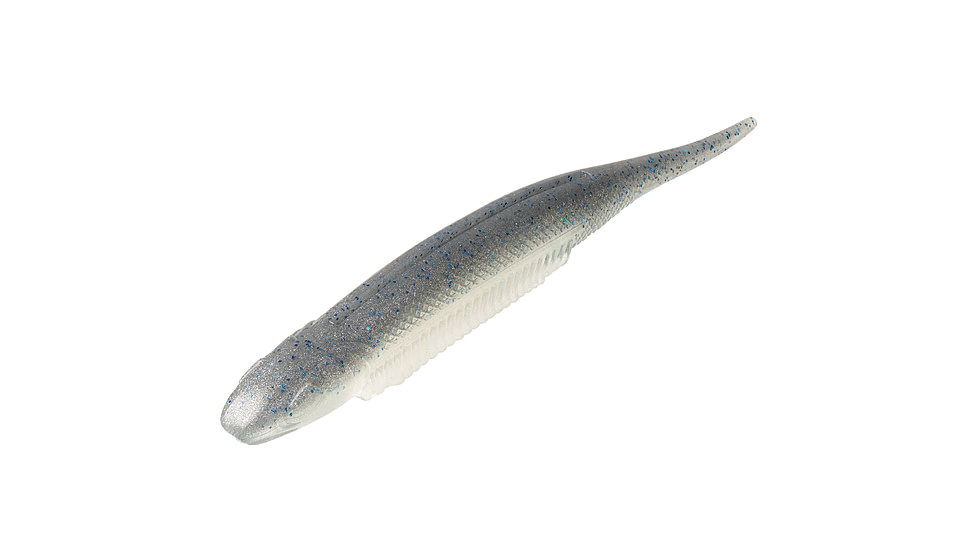 Strike King Spotlight Shim-E Minnow Softbait, 6 pack, 5in, Smokey Shad, 12-36033