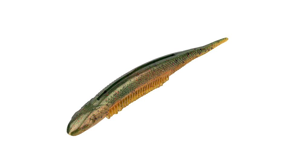 Strike King Spotlight Shim-E Minnow Softbait, 6 pack, 5in, Watermelon Red Flake, 12-36041