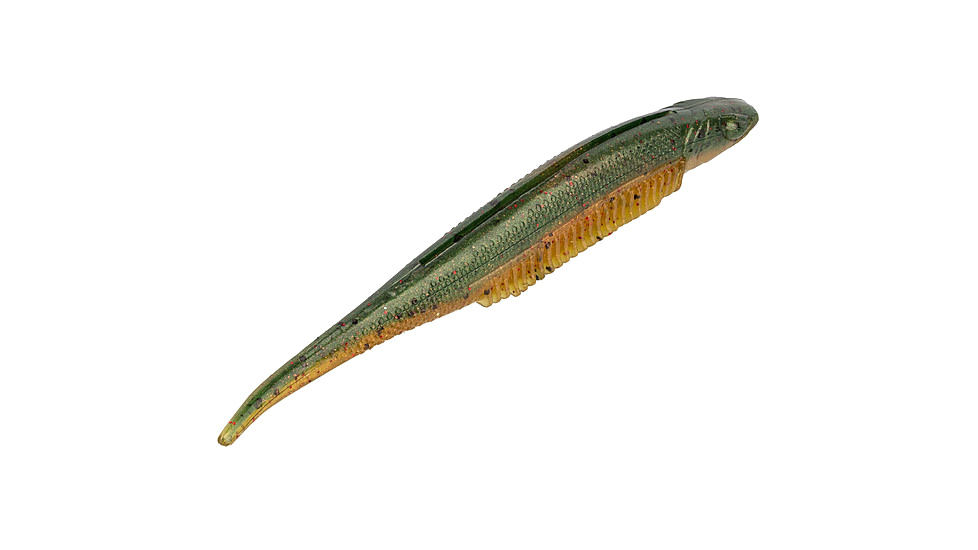 Strike King Spotlight Shim-E Minnow Softbait, 6 pack, 5in, Watermelon Red Flake, 12-36041