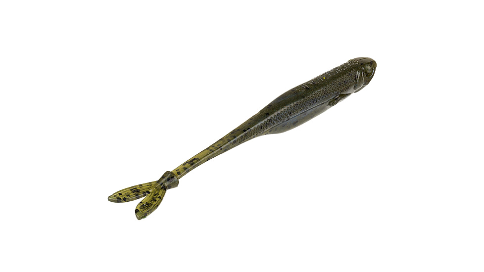 Strike King Spotlight Split Minnow Softbait, 8 pack, 3in, Creek Perch, 12-35994