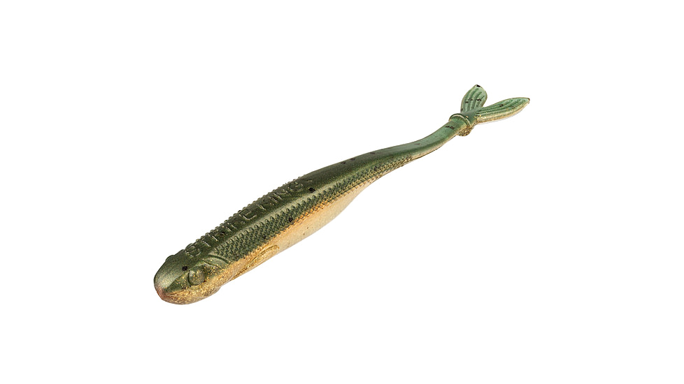 Strike King Spotlight Split Minnow Softbait, 8 pack, 3in, Golden Shiner, 12-35993