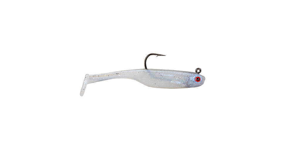 Strike King Strike King Homing Minnow 1/8oz Swimbait, Pearl, 3in, SKHM318-84