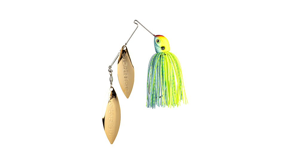 Strike King Tour Grade Bottom Dweller Spinnerbait, Chartreuse / Powder with Blue Back, 3/4oz, TGBDWEL34-561