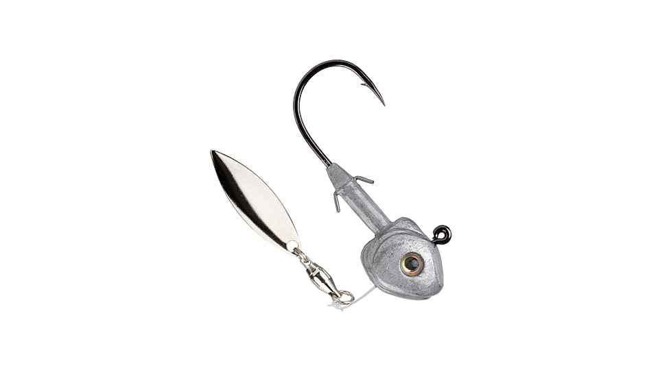 Strike King Tour Grade FluoroSpin Spinnerbait, Unpainted, 1/8oz, TGFS18-U