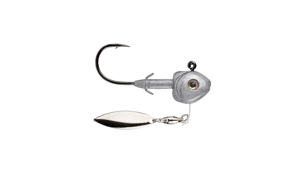 Strike King Tour Grade FluoroSpin Spinnerbait, Unpainted, 1/8oz, TGFS18-U