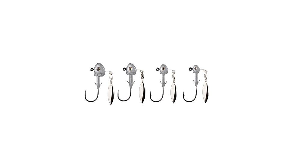 Strike King Tour Grade FluoroSpin Spinnerbait, Unpainted, 1/8oz, TGFS18-U