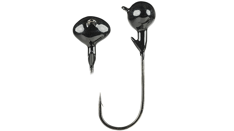 Strike King Tour Grade Football Head Jig, Jig Head Fishing Lure, Black, 3/8oz, TGFSH38-1, TGFSH38-1