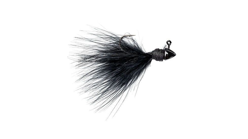 Strike King Tour Grade Hair Jig - 2PK, Black, 3/32oz, TGHJ332-10