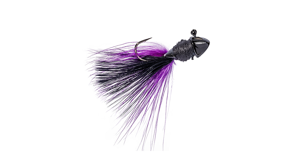 Strike King Tour Grade Hair Jig - 2PK, Raven, 1/8oz, TGHJ18-626