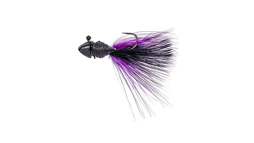 Strike King Tour Grade Hair Jig - 2PK, Raven, 1/8oz, TGHJ18-626