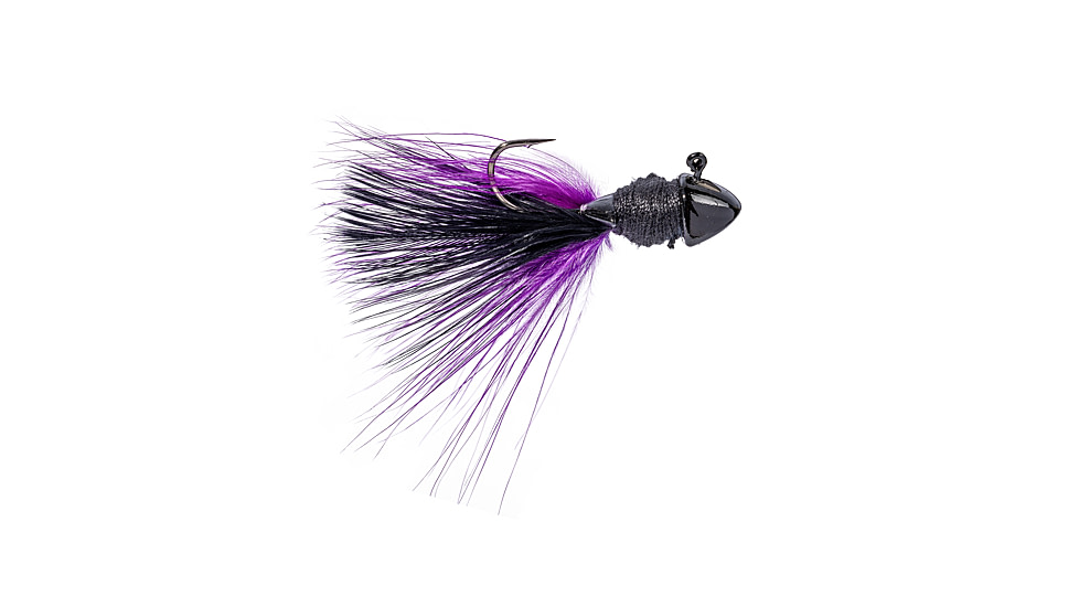 Strike King Tour Grade Hair Jig - 2PK, Raven, 1/8oz, TGHJ18-626