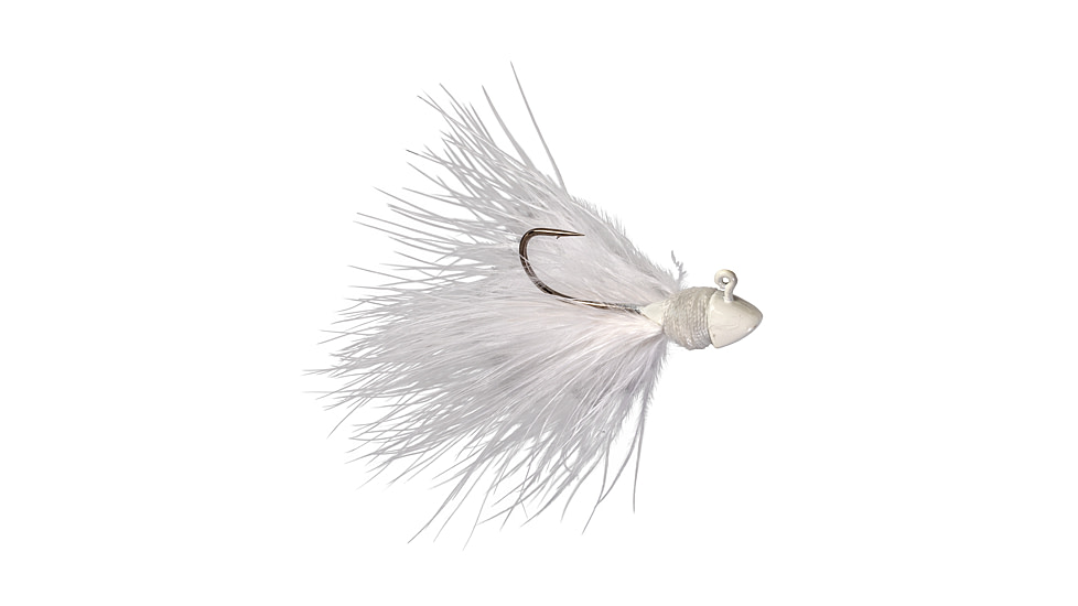 Strike King Tour Grade Hair Jig - 2PK, White, 1/8oz, TGHJ18-204