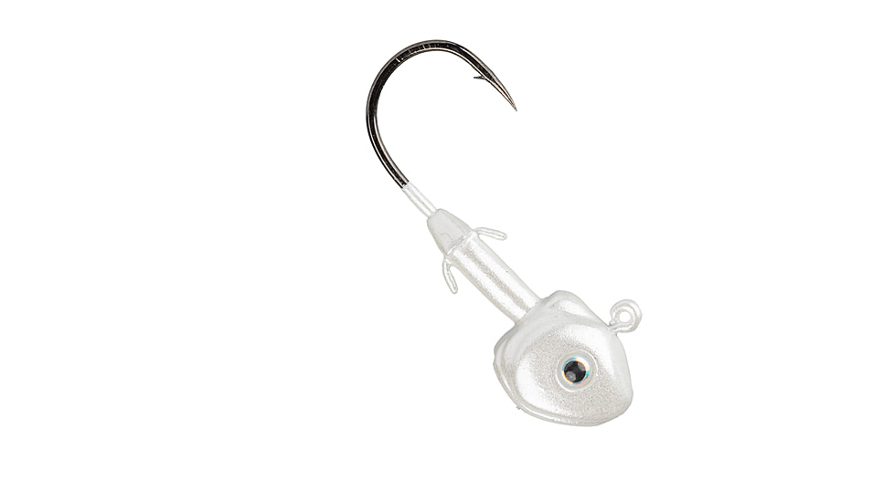 Strike King Tour Grade Spotlight Head Jig, 3/8oz, 1.75in, Pearl, 12-36338