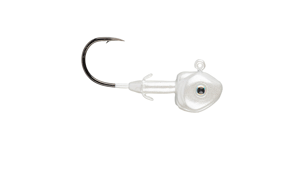 Strike King Tour Grade Spotlight Head Jig, 3/8oz, 1.75in, Pearl, 12-36338