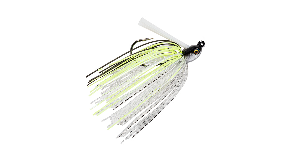 Strike King Tour Grade Tungsten Compact Swim Jig, Chartreuse Shad, 1/4oz, TGTSJ14-598