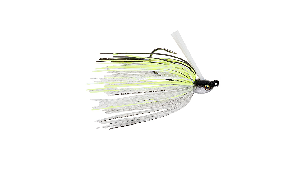 Strike King Tour Grade Tungsten Compact Swim Jig, Chartreuse Shad, 1/4oz, TGTSJ14-598