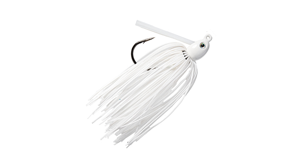 Strike King Tour Grade Tungsten Compact Swim Jig, White, 1/4oz, TGTSJ14-204