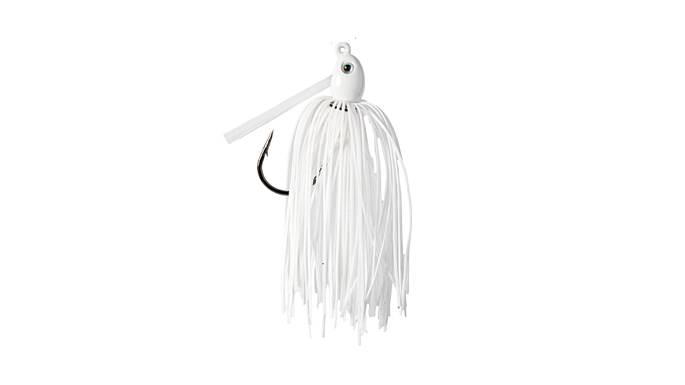 Strike King Tour Grade Tungsten Compact Swim Jig, White, 1/4oz, TGTSJ14-204