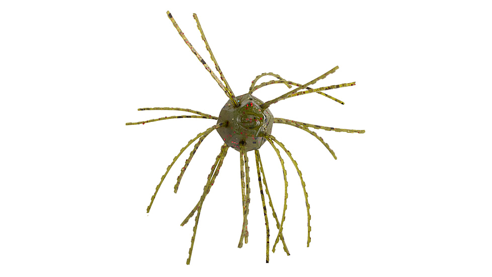 Strike King Tumbleweed Floating Softbait, 4 pack, 3in, Watermelon Red Flake, 12-36251