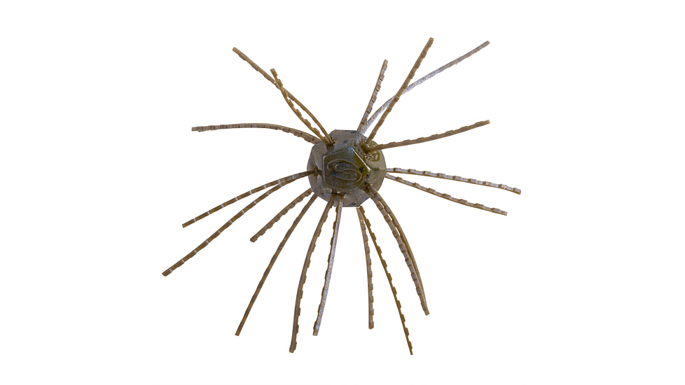 Strike King Tumbleweed Salted Softbait, 4 pack, 3in, Blue Craw, 12-36260