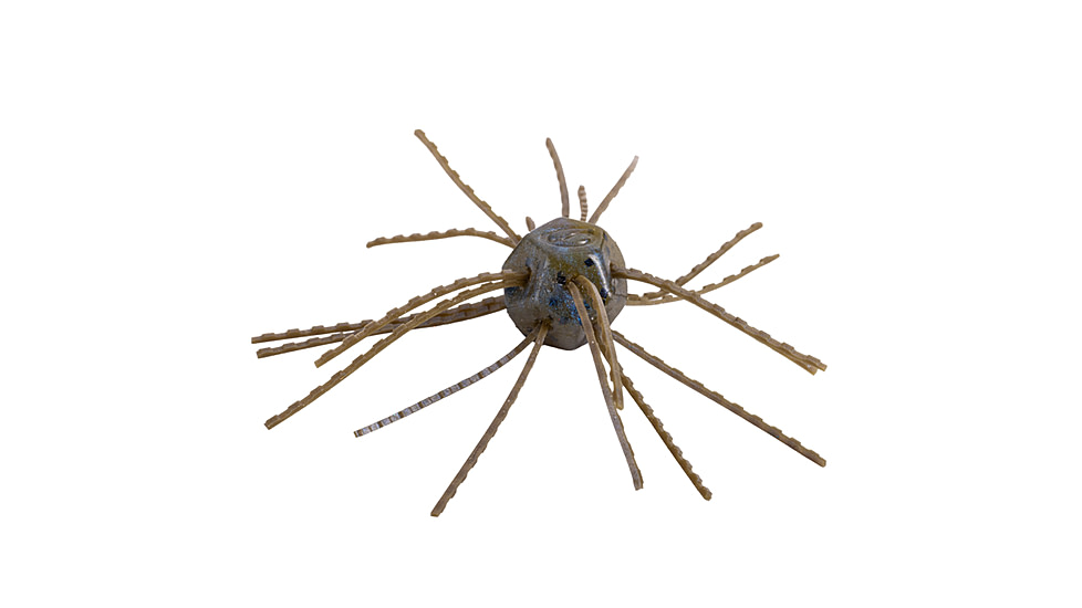 Strike King Tumbleweed Salted Softbait, 4 pack, 3in, Blue Craw, 12-36260