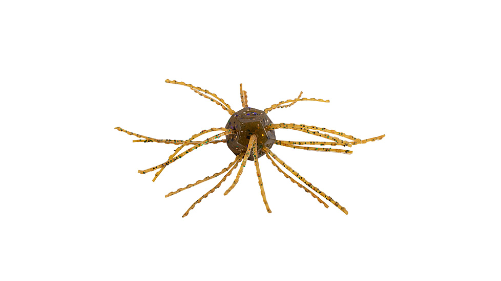 Strike King Tumbleweed Salted Softbait, 4 pack, 3in, Smallmouth Candy, 12-36257