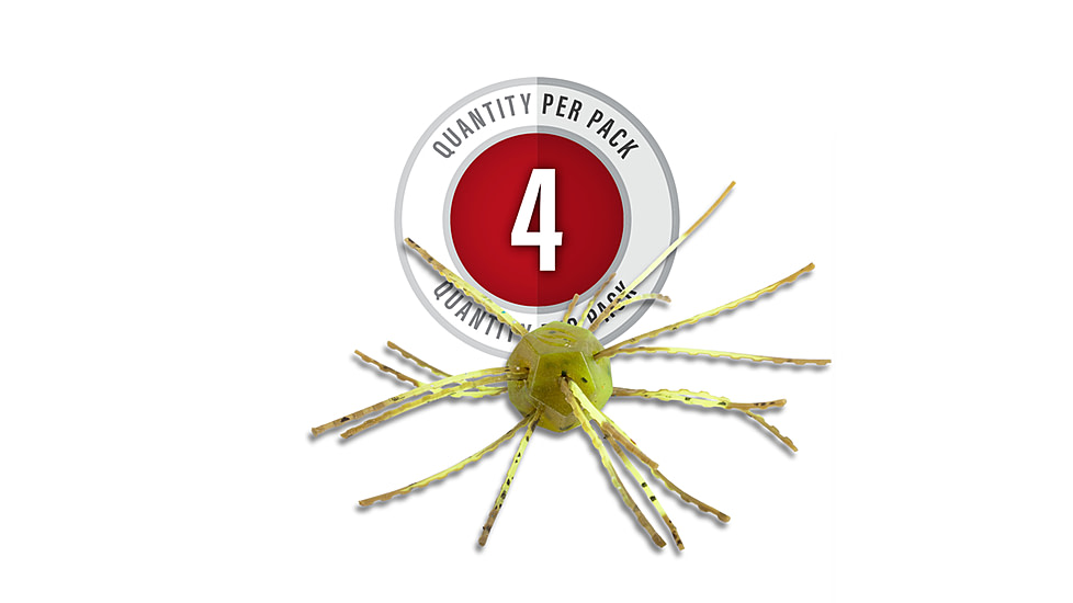 Strike King Tumbleweed Salted Softbait, 4 pack, 3in, Summer Craw, 12-36256