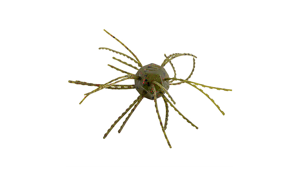 Strike King Tumbleweed Salted Softbait, 4 pack, 3in, Watermelon Red Flake, 12-36262