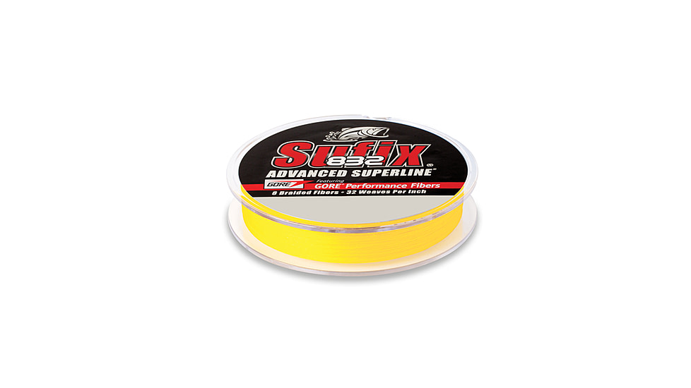 Sufix 832 Advanced Superline Yellow 150 yds. - 65 lb. Test 079201