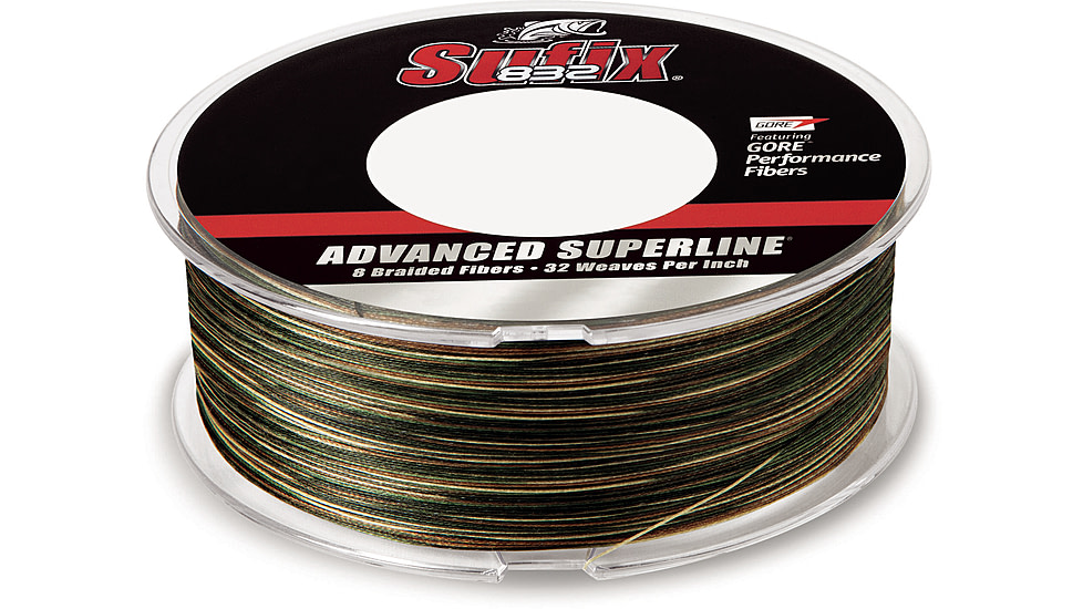Sufix 832 Braid 15lb Line, Camo, 600 Yds, 660-215CA