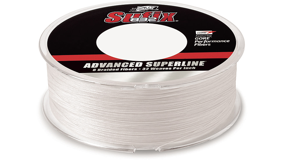 Sufix 832 Braid 65lb Line, Ghost, 600 Yds, 660-265GH