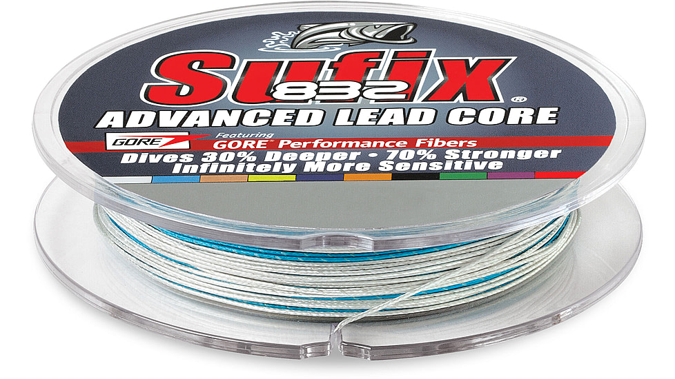 Sufix 832 Lead Core 12lb Line, Metered, 100 Yds, 658-112MC