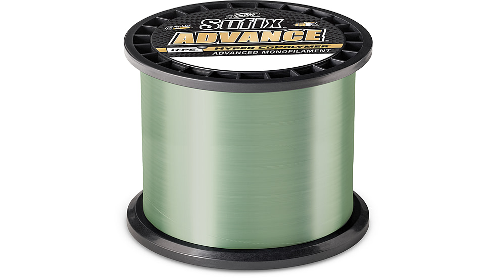 Sufix Advance Mono Line 10lb Test, 1200yd, Low Vis Green Boxed, 604-1010G