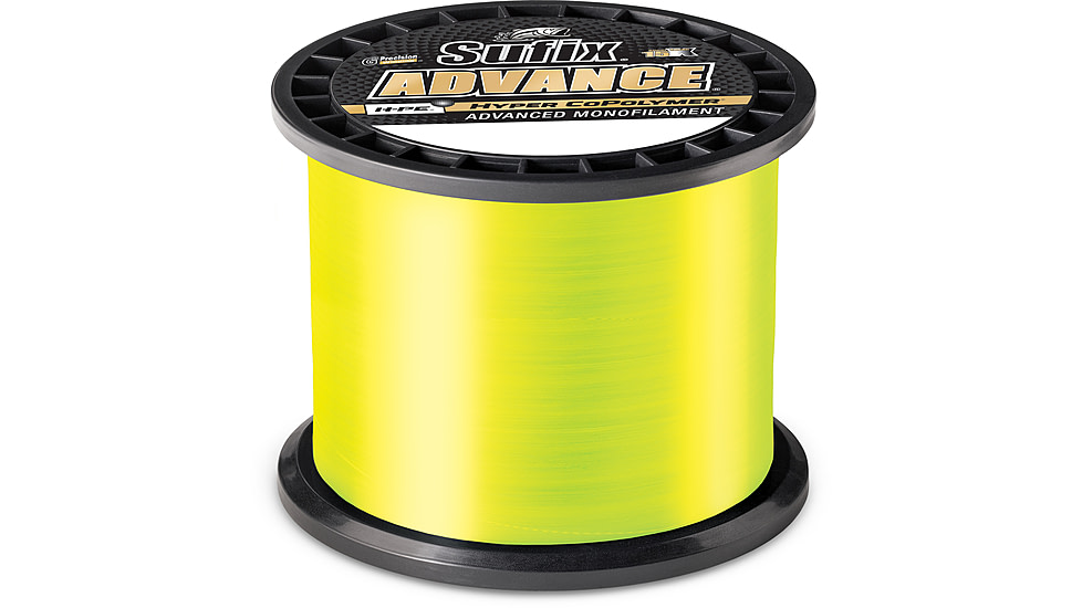 Sufix Advance Mono Line 20lb Test, 1200yd, Neon Lime, Boxed, 604-1020L